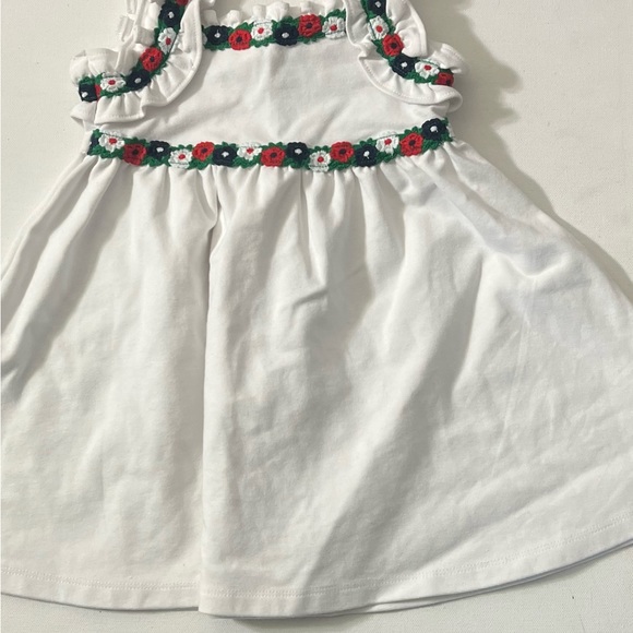 Janie And Jack Crochet Floral Trim Ponte Dress - Picture 4 of 5